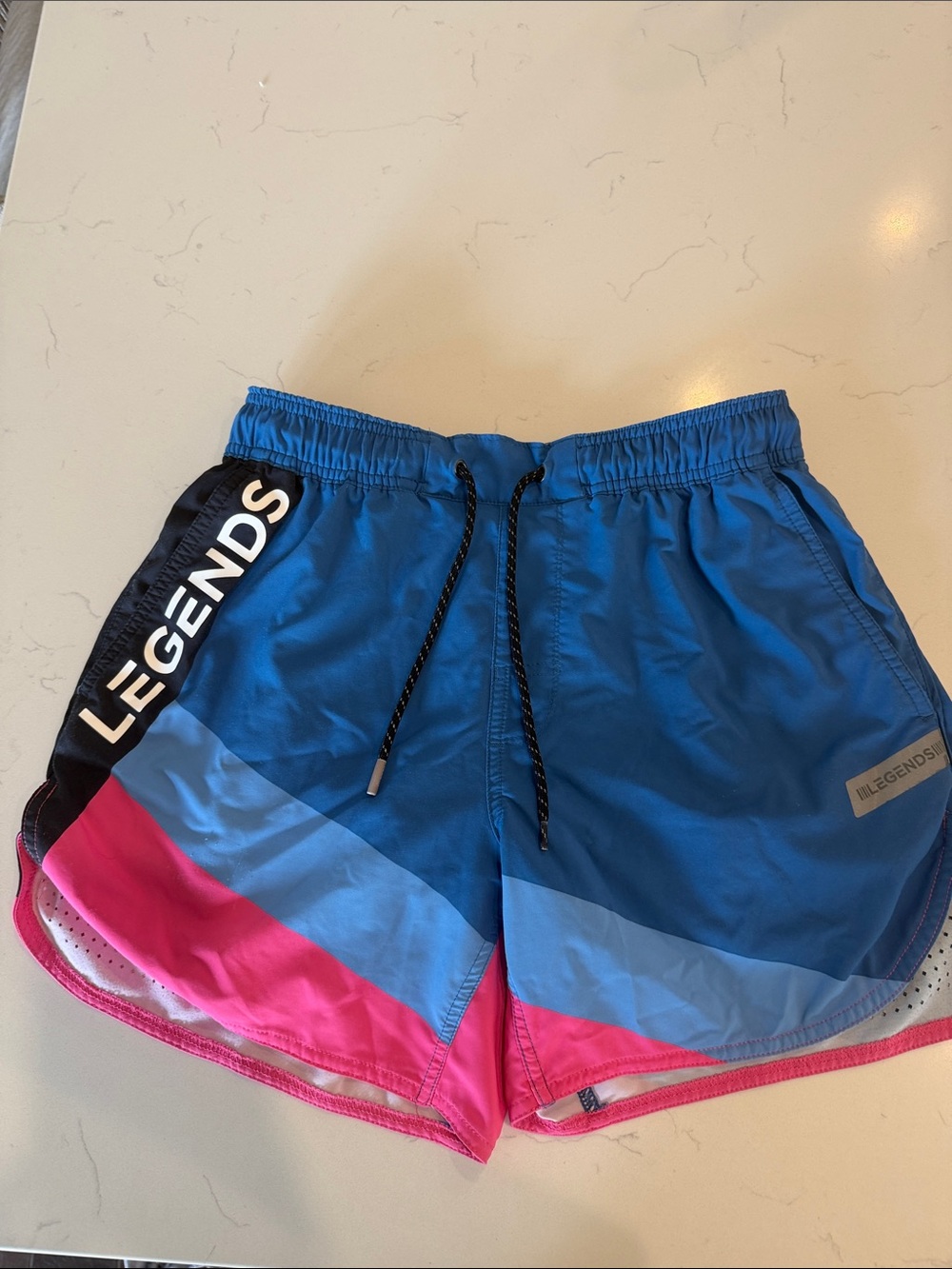 LEGENDS Blue Pink Athletic Shorts/swim Luka 5” liners